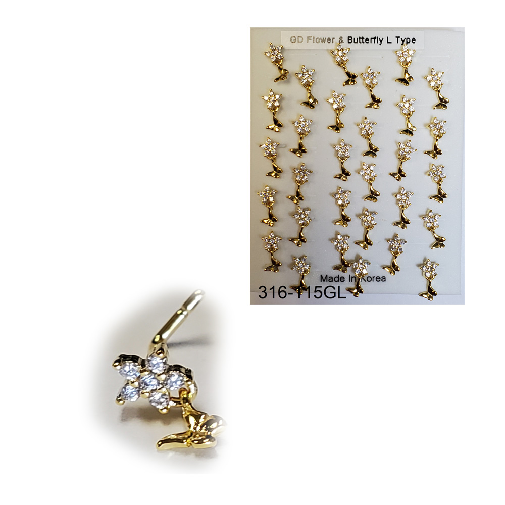 316-115 Gold L Type (30pcs/Pad)