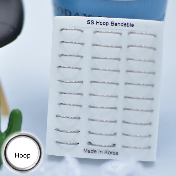 316-01 Silver Hoop (30pcs/Pad)