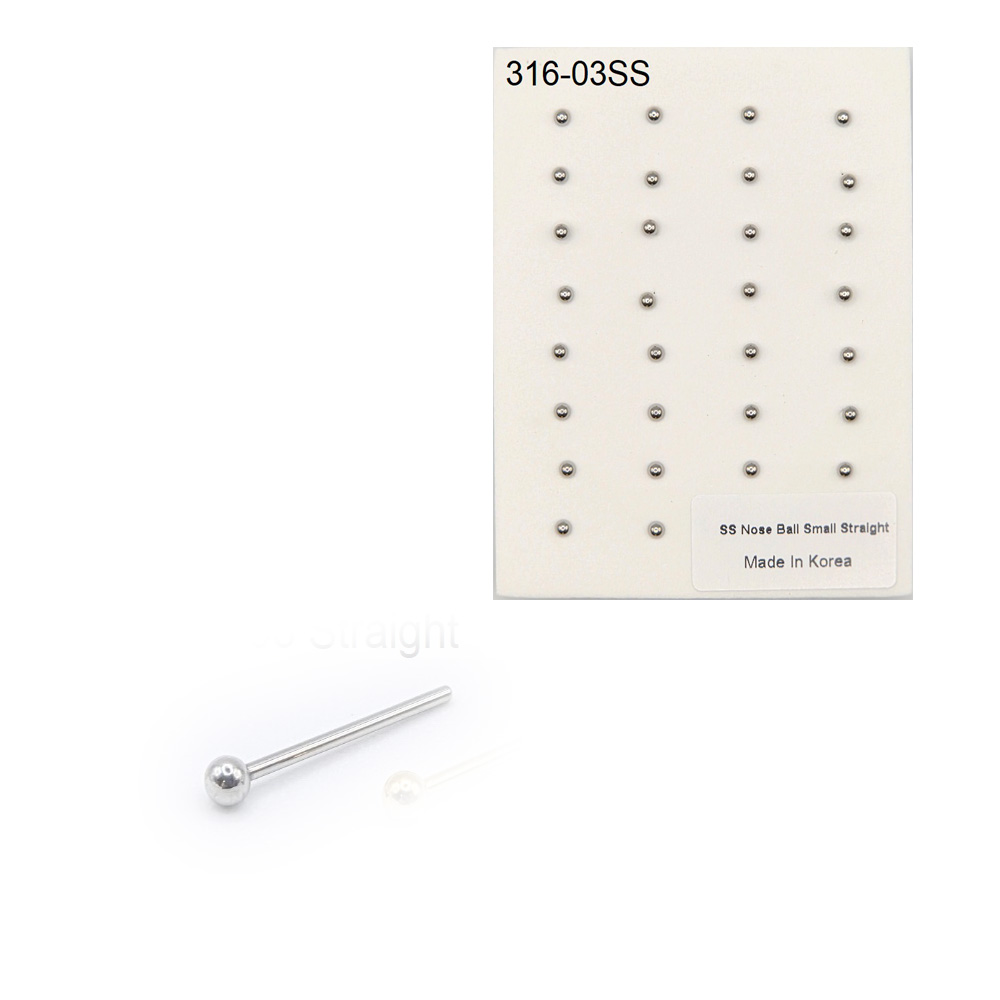 316-03 Silver Straight (30pcs/Pad)