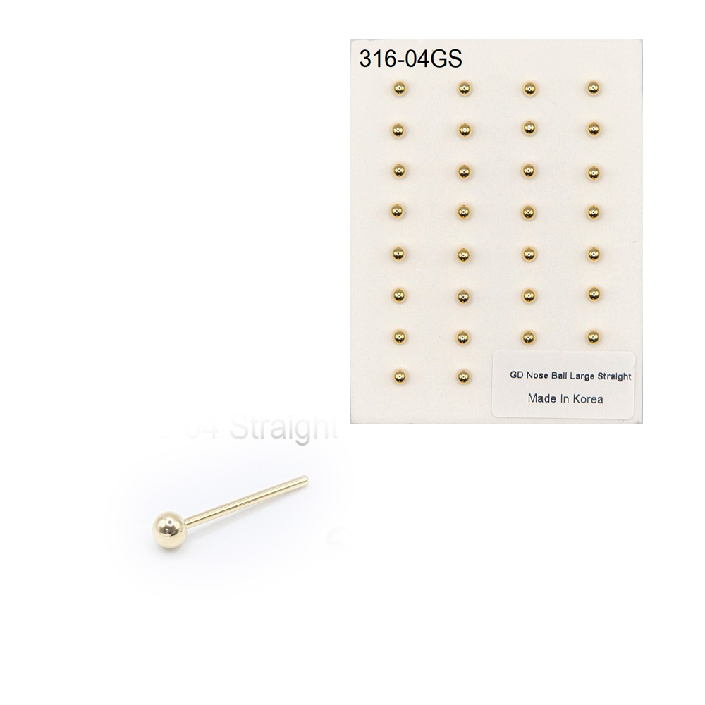 316-04 Gold Straight (30pcs/Pad)