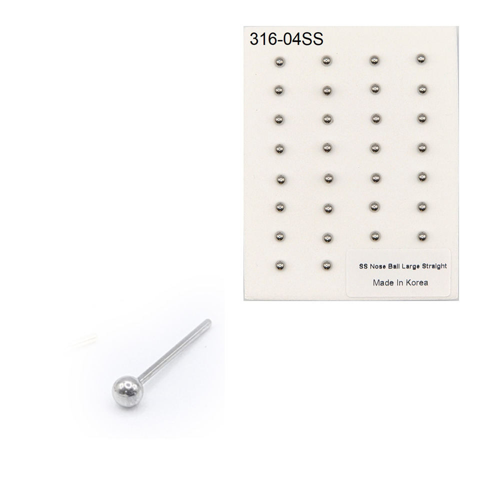 316-04 Silver Straight (30pcs/Pad)