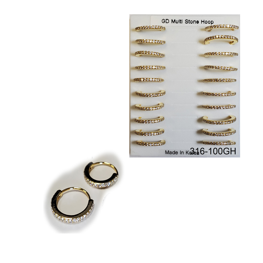 316-100 Gold Hoop (30pcs/Pad) 316-100 Gold Hoop (30pcs/Pad)