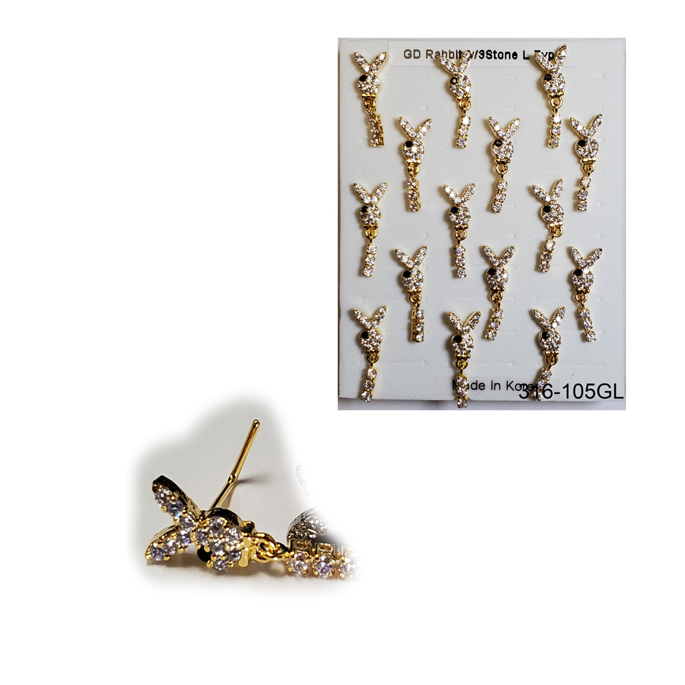 316-105 Gold L Type (15pcs/Pad)