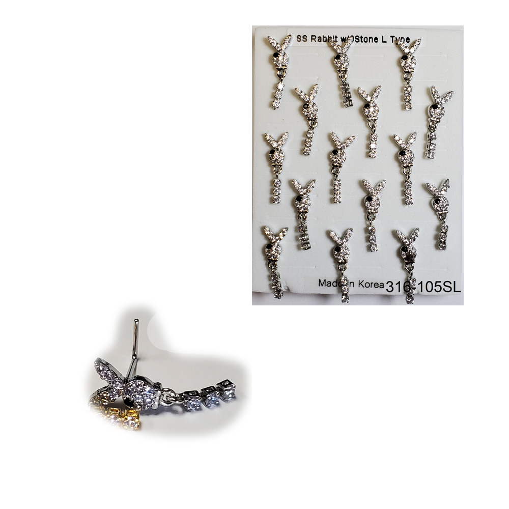 316-105 Silver L Type (15pcs/Pad)