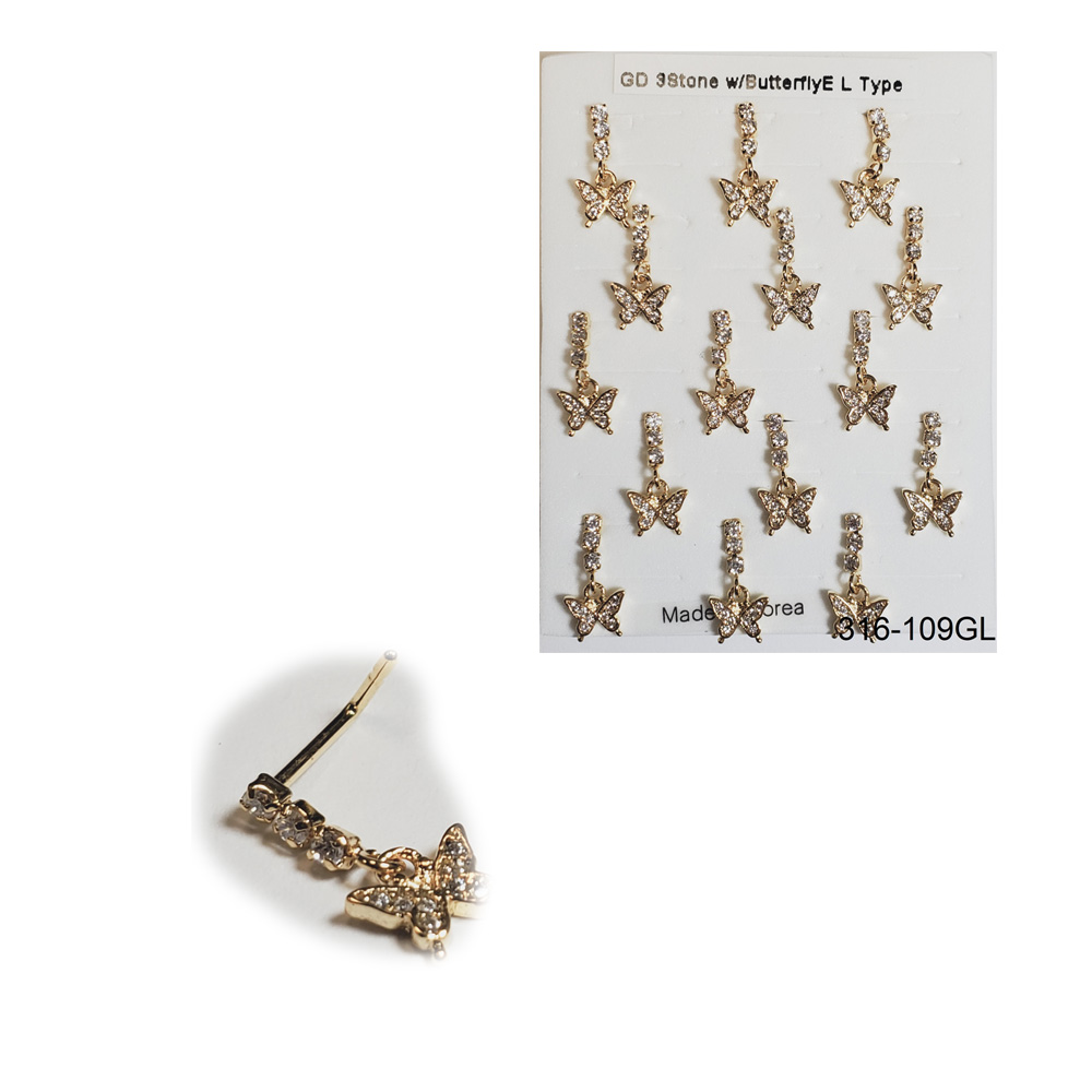 316-109 Gold L Type (15pcs/Pad)