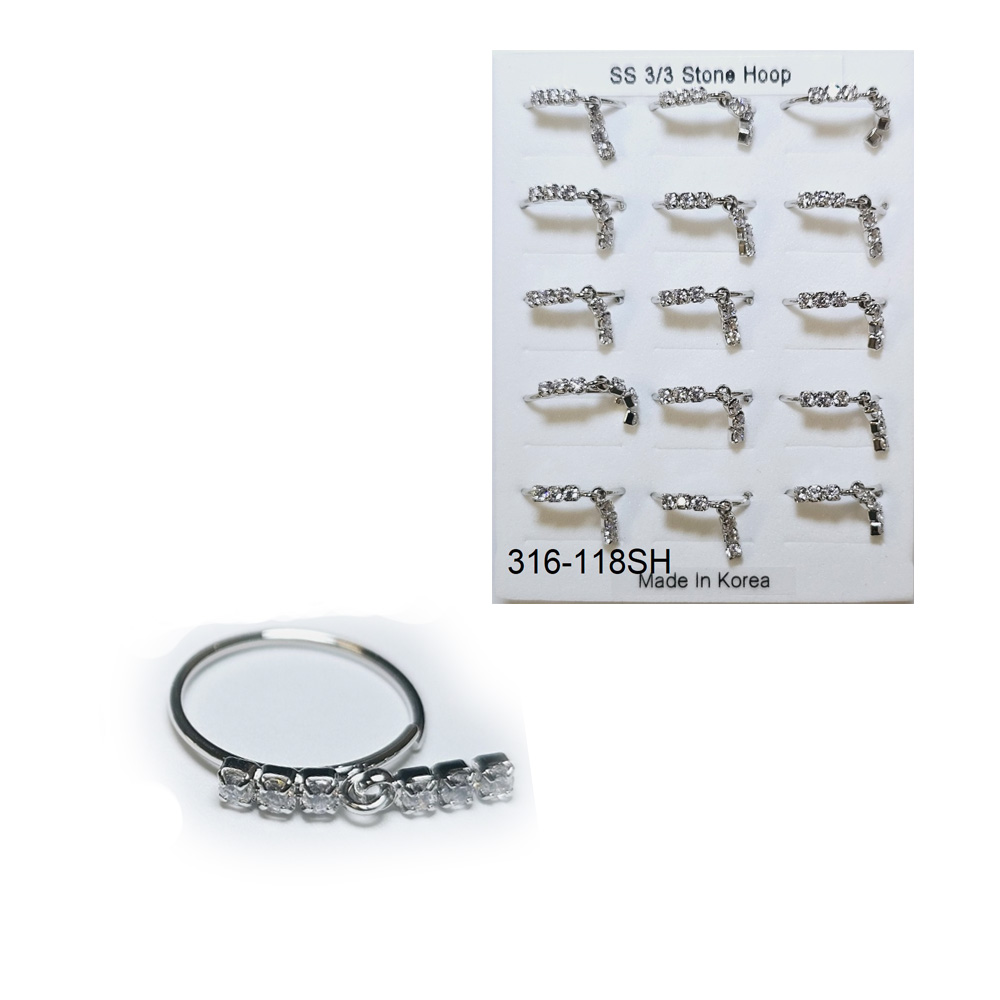 316-118 Silver Hoop (12pcs/Pad) 316-118 Silver Hoop (12pcs/Pad)