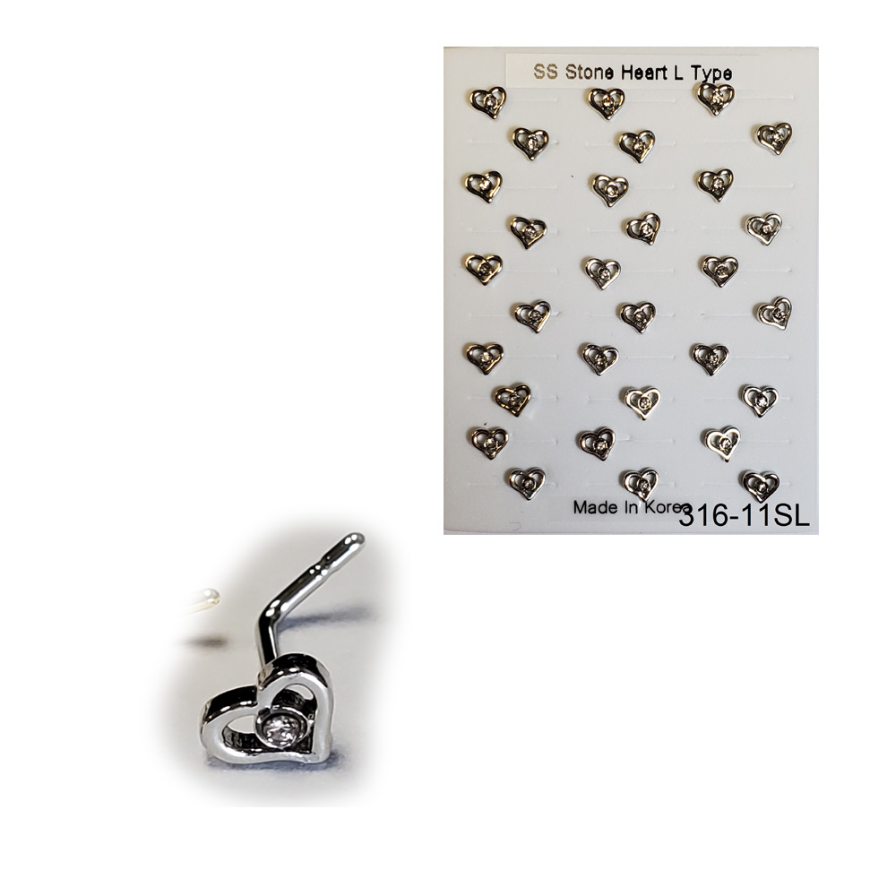 316-11 Silver L Type (30pcs/Pad)