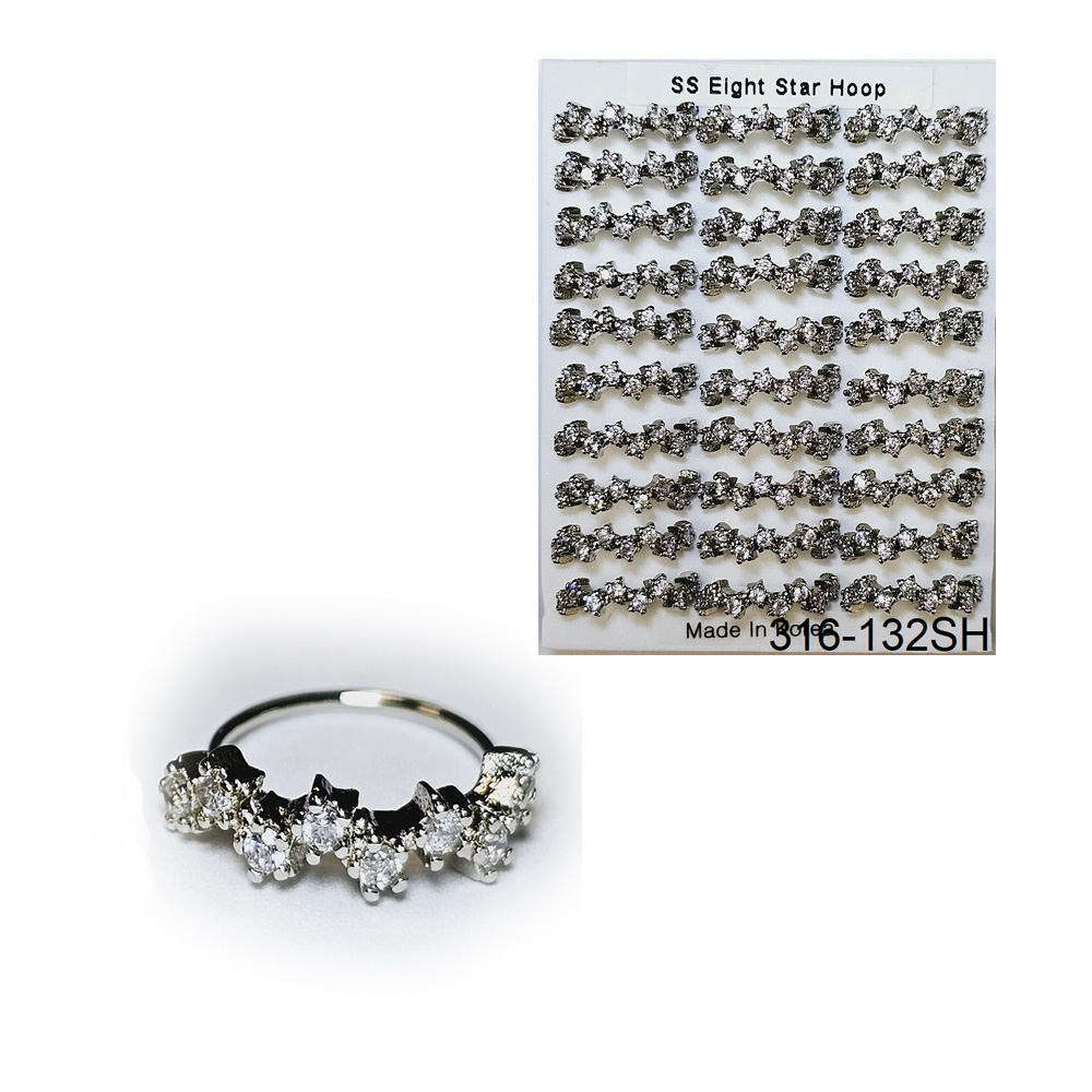 316-132 Silver Hoop (30pcs/Pad) 316-132 Silver Hoop (30pcs/Pad)