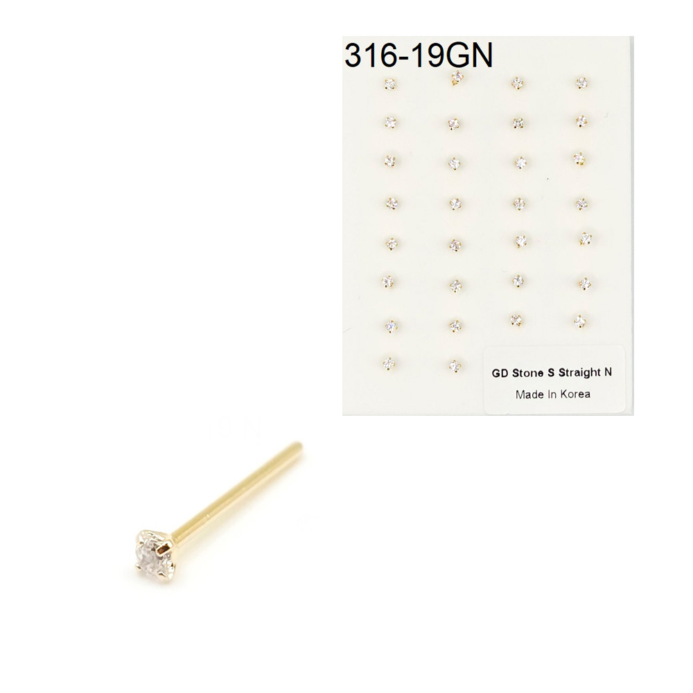 316-19 Gold Straight (30pcs/Pad)