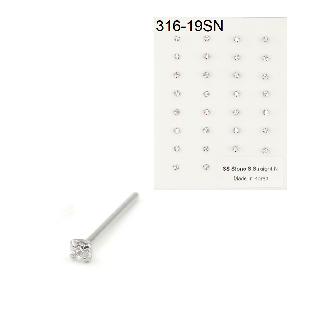 316-19 Silver Straight (30pcs/Pad)