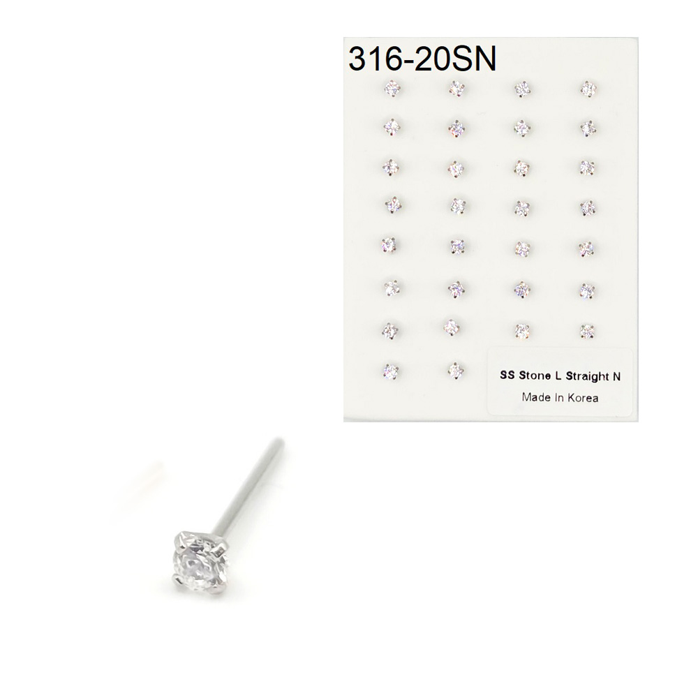 316-20 Silver Straight (30pcs/Pad)