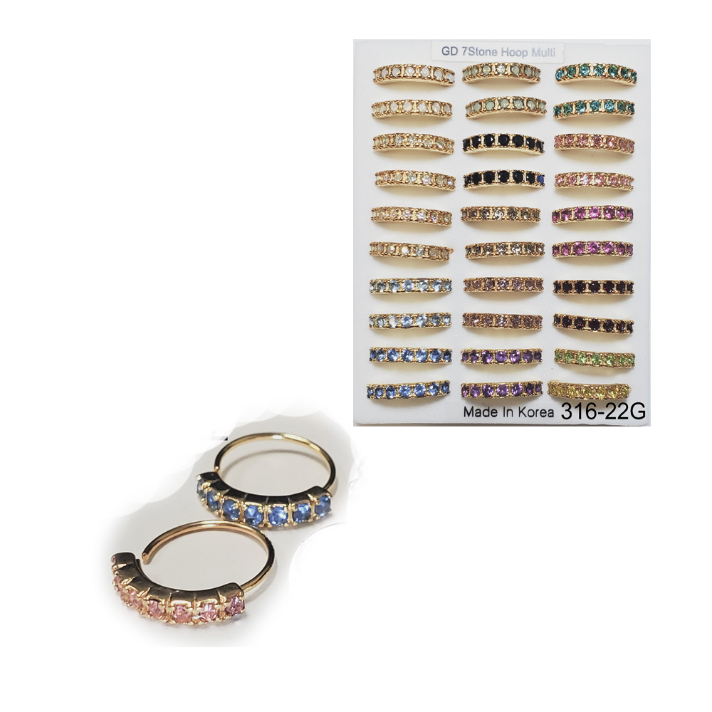 316-22 Gold Hoop (30pcs/Pad) 316-22 Gold Hoop (30pcs/Pad)