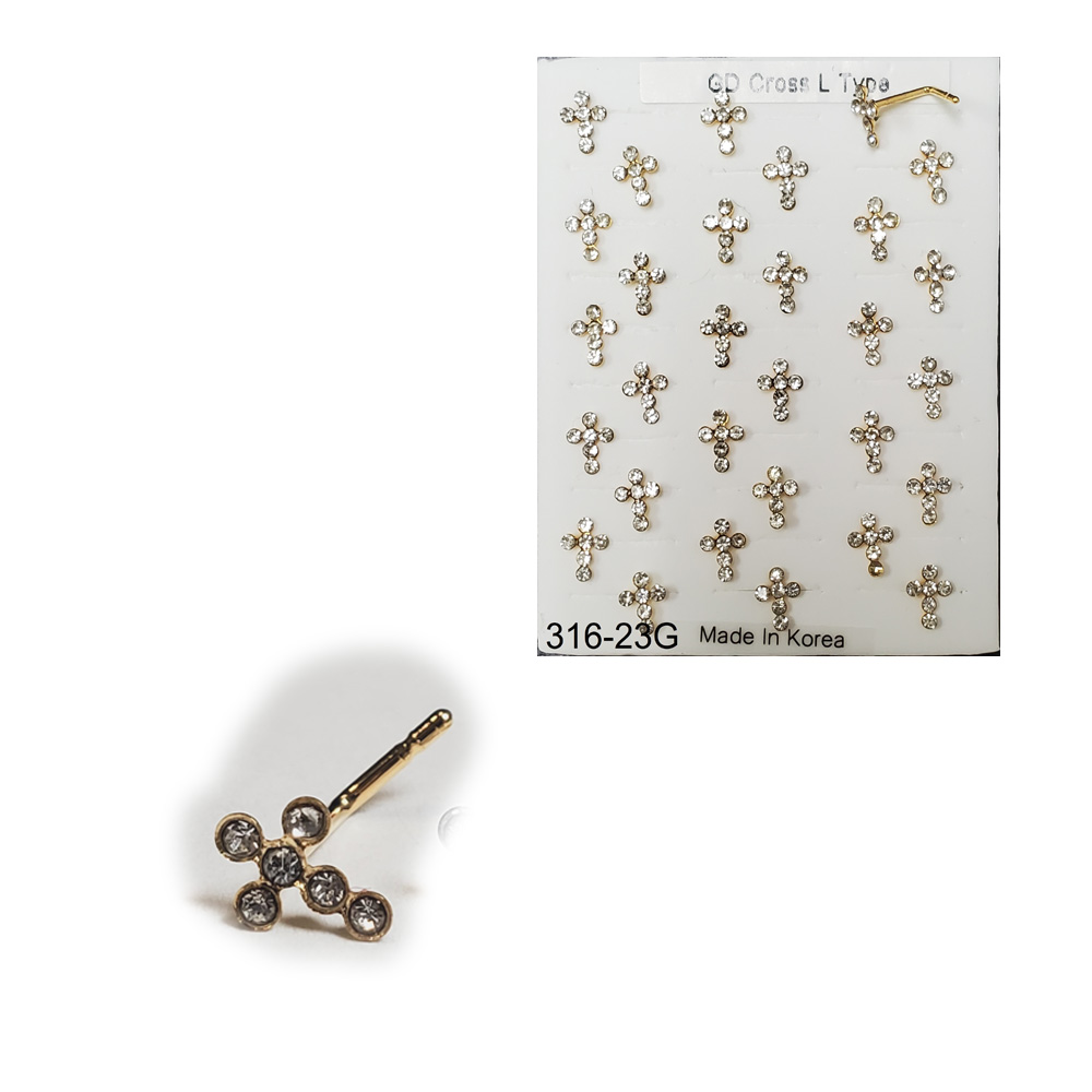 316-23 Gold L Type (30pcs/Pad)