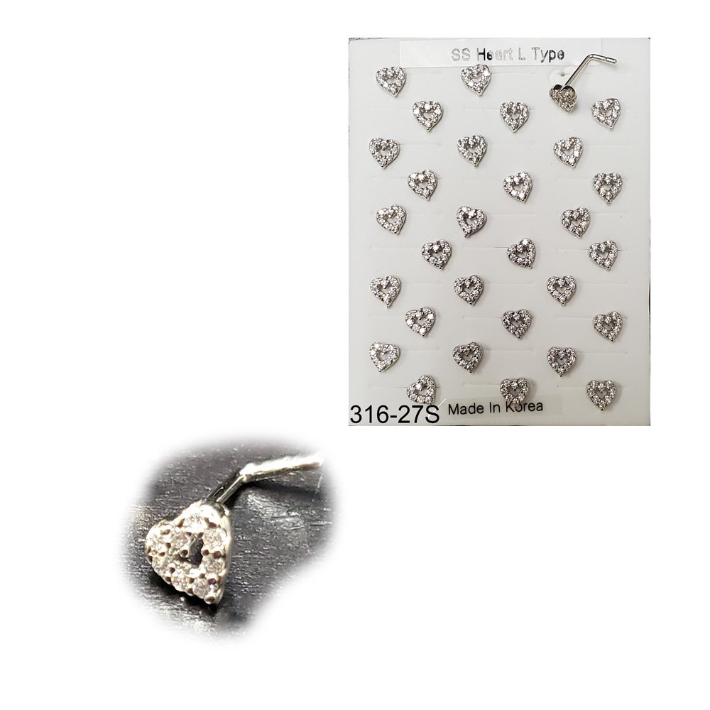 316-27 Silver L Type (30pcs/Pad)