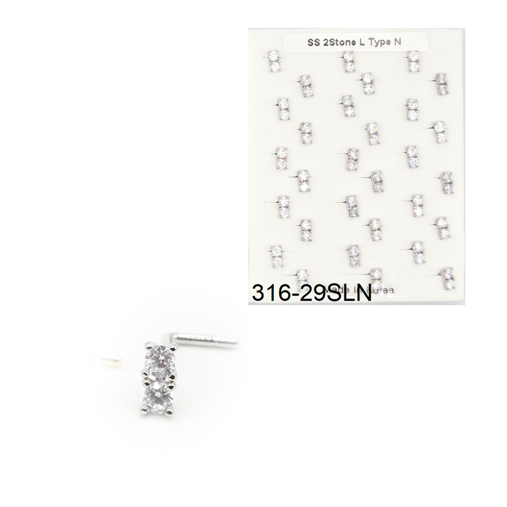 316-29 SilverN L Type (30pcs/Pad)