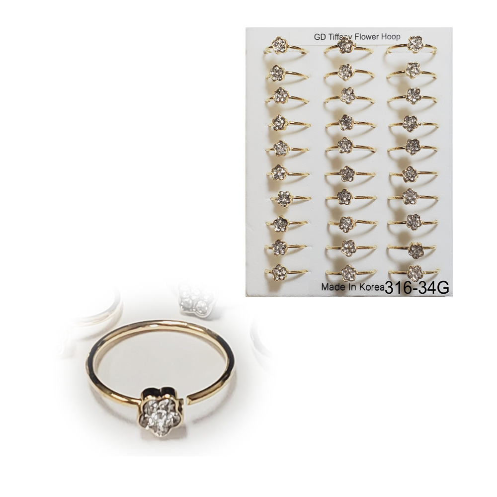 316-34 Gold Hoop (30pcs/Pad) 316-34 Gold Hoop (30pcs/Pad)