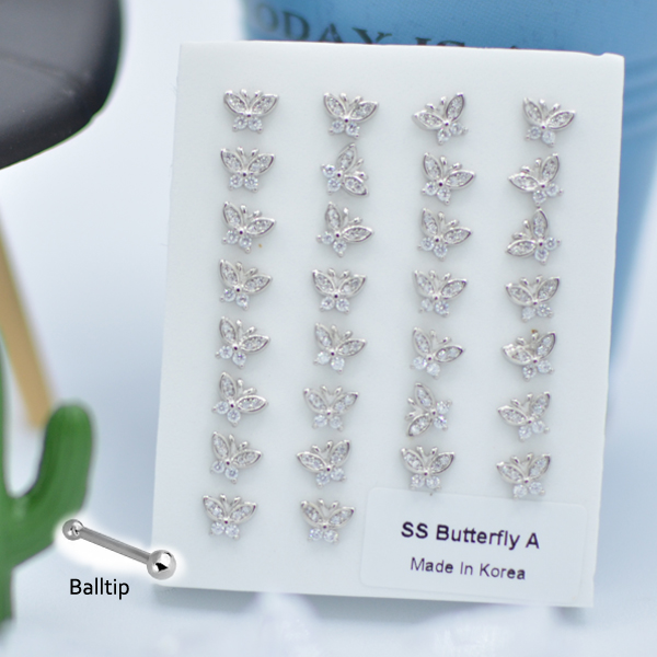 316-42 Silver Ball Tip (30pcs/Pad)