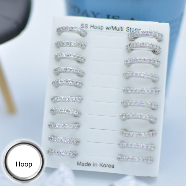 316-45 Silver Hoop (30pcs/pad)