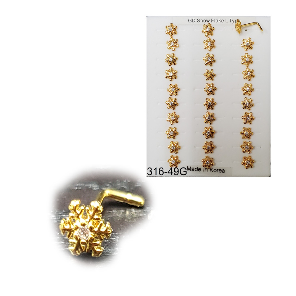 316-49 Gold L Type (30pcs/Pad)
