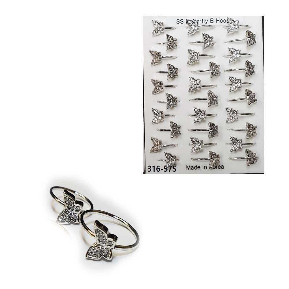 316-57 Silver Hoop (30pcs/Pad) 316-57 Silver Hoop (30pcs/Pad)