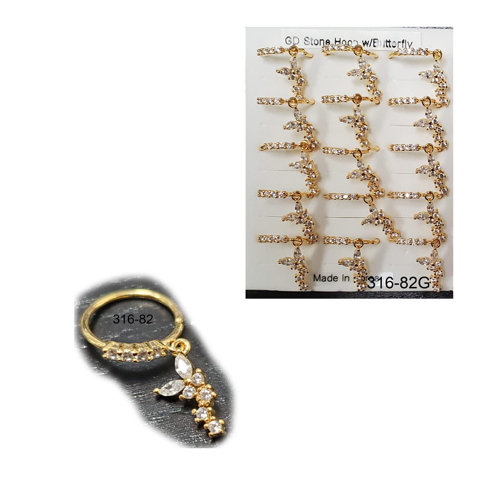 316-82 Gold Hoop (15pcs/Pad) 316-82 Gold Hoop (15pcs/Pad)