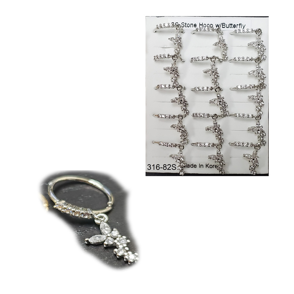 316-82 Silver Hoop (15pcs/Pad) 316-82 Silver Hoop (15pcs/Pad)