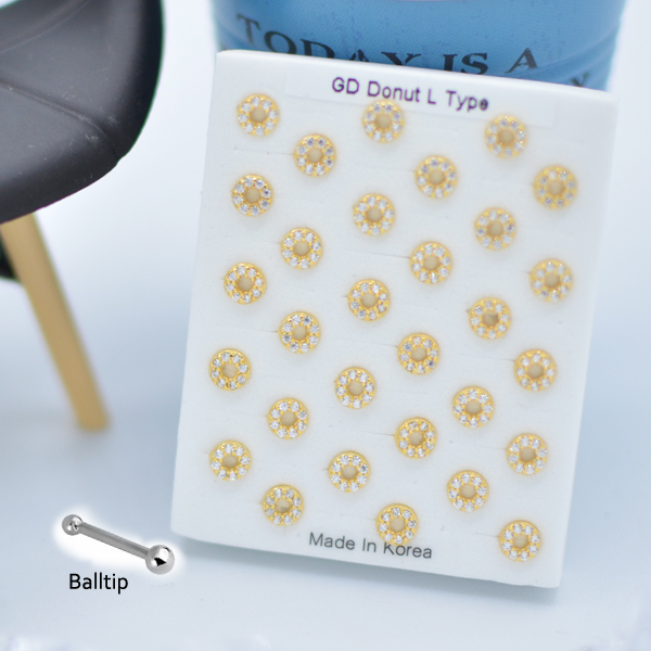 316-87 Gold Ball Tip (30pcs/Pad)