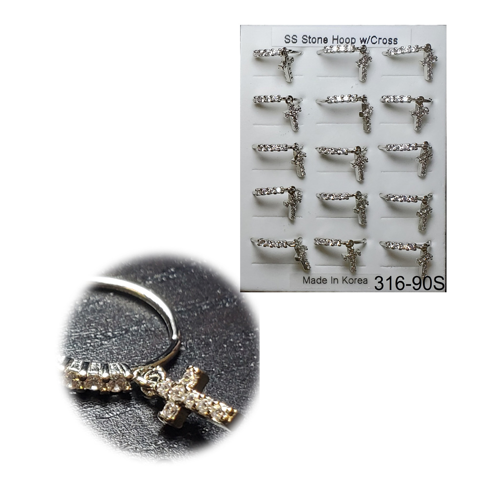 316-90 Silver Hoop (15pcs/Pad) 316-90 Silver Hoop (15pcs/Pad)