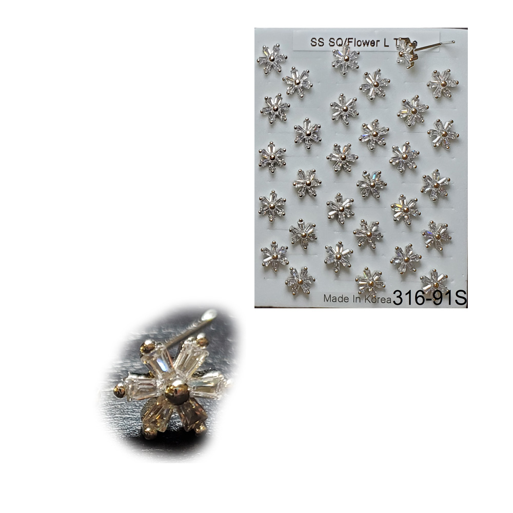 316-91 Silver L Type (30pcs/Pad)