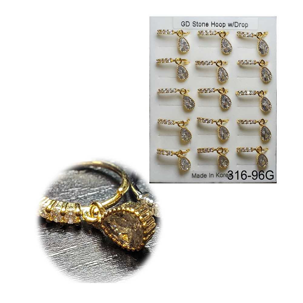 316-96 Gold Hoop (15pcs/Pad) 316-96 Gold Hoop (15pcs/Pad)