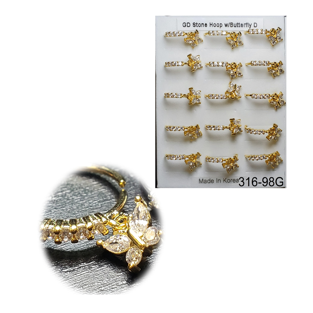 316-98 Gold Hoop (15pcs/Pad) 316-98 Gold Hoop (15pcs/Pad)