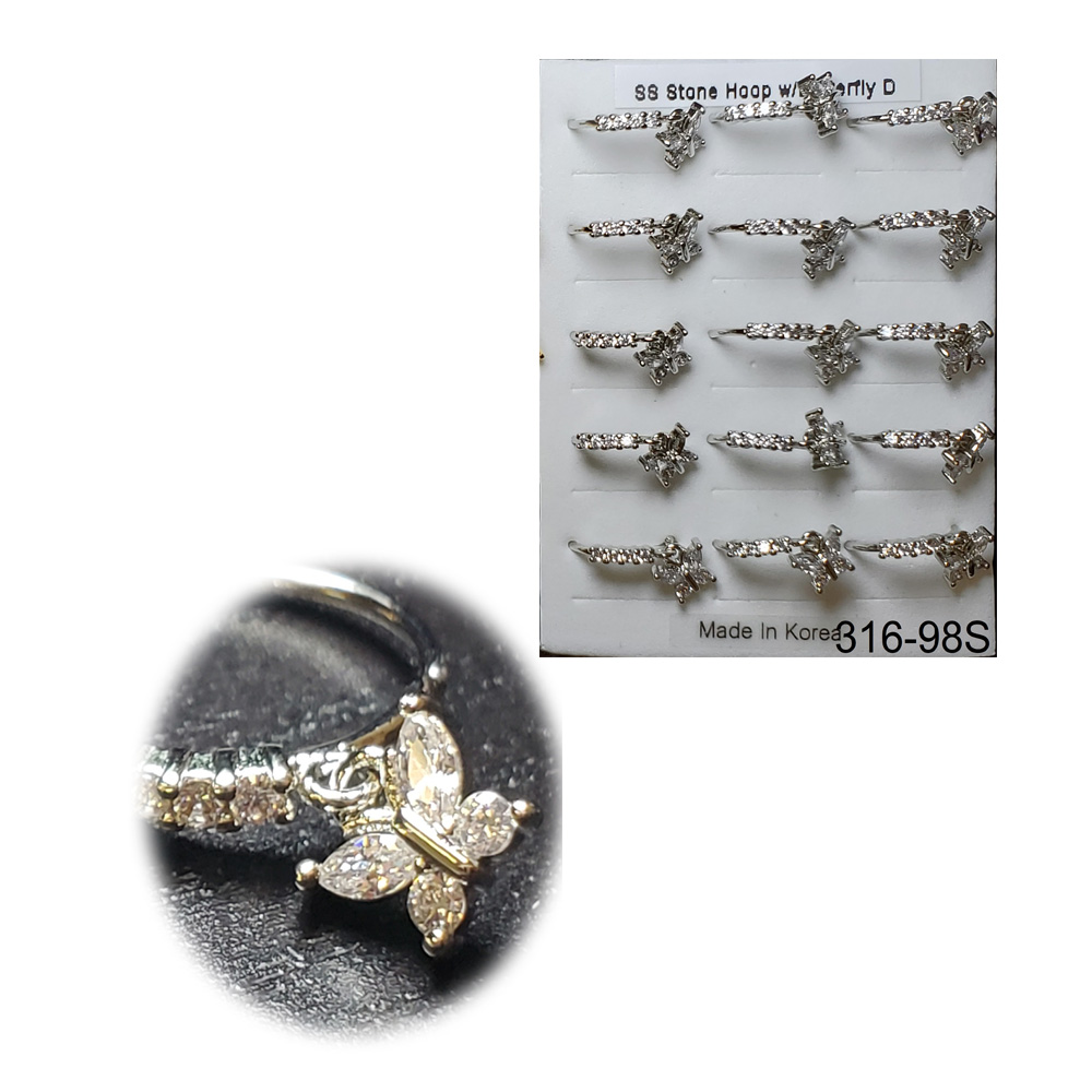 316-98 Silver Hoop (15pcs/Pad) 316-98 Silver Hoop (15pcs/Pad)