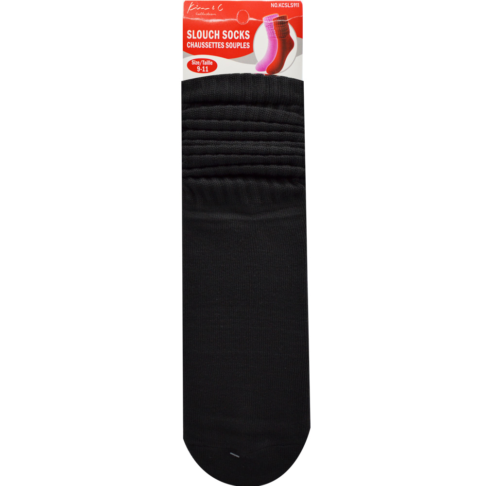 Slouch Socks 9-11 Black (6pair/Pack) Slouch Socks 9-11 Black (6pair/Pack)