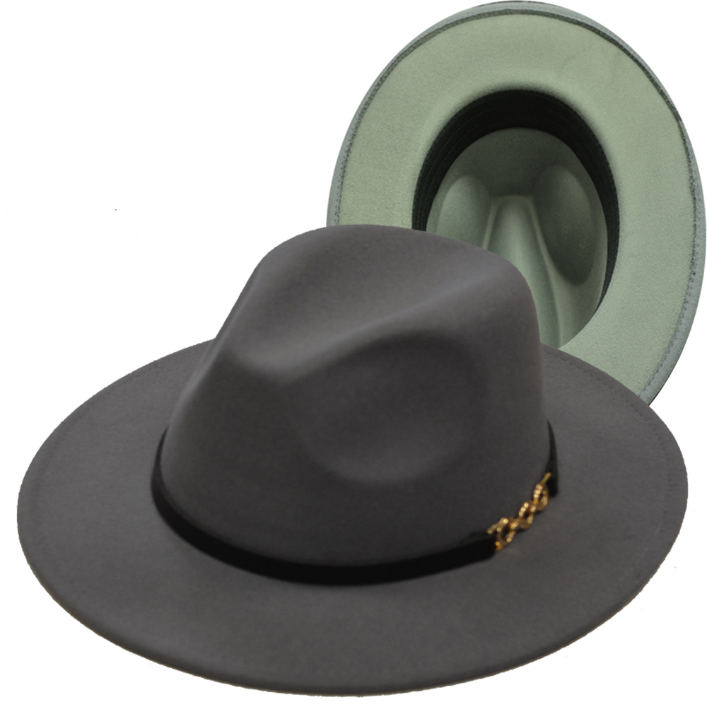 1799 Grey and Grey Bottom Fedora