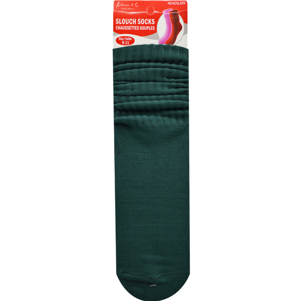 Slouch Socks 9-11 Green (6pair/Pack) Slouch Socks 9-11 Green (6pair/Pack)